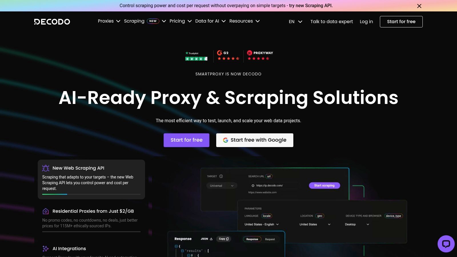 Decodo (anteriormente Smartproxy)