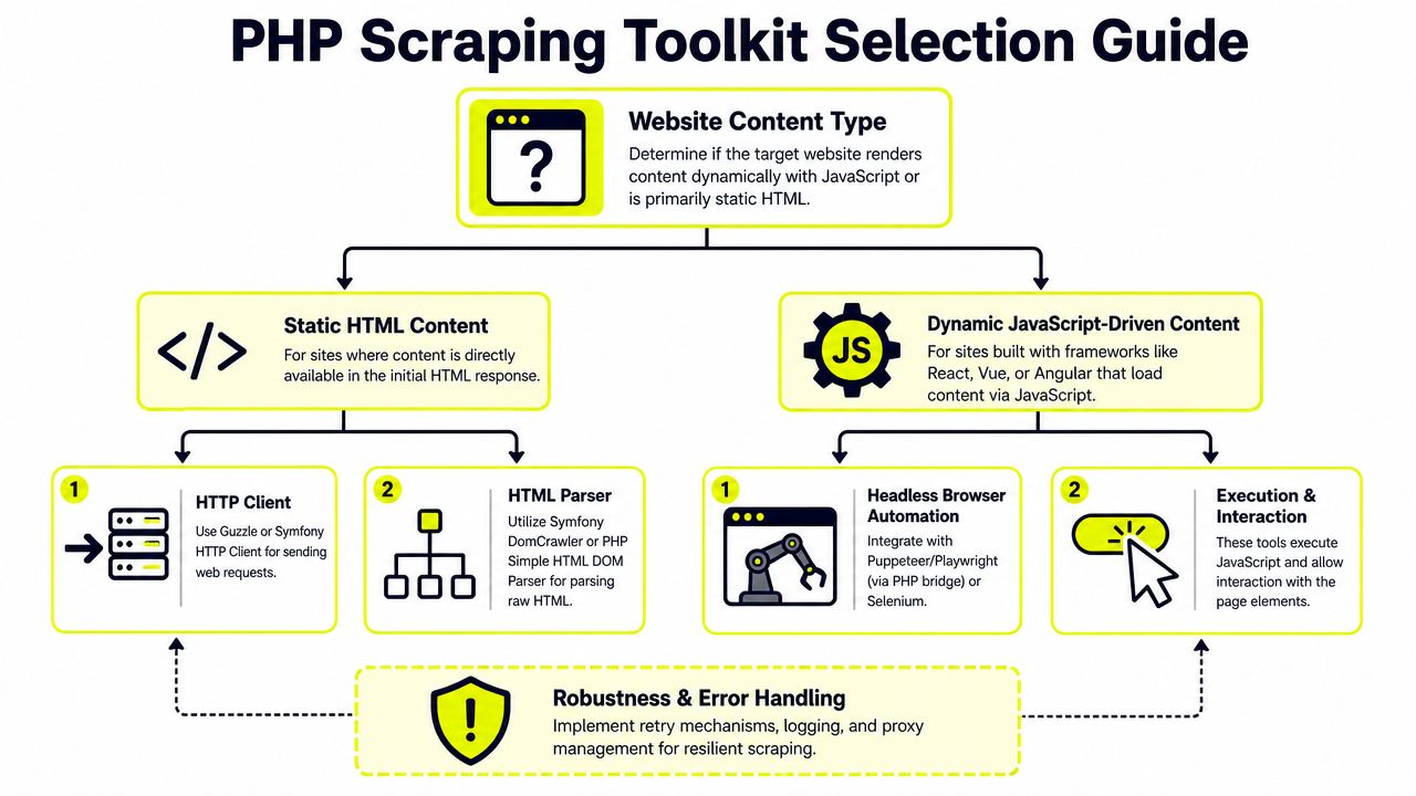 Choosing Your PHP Scraping Toolkit